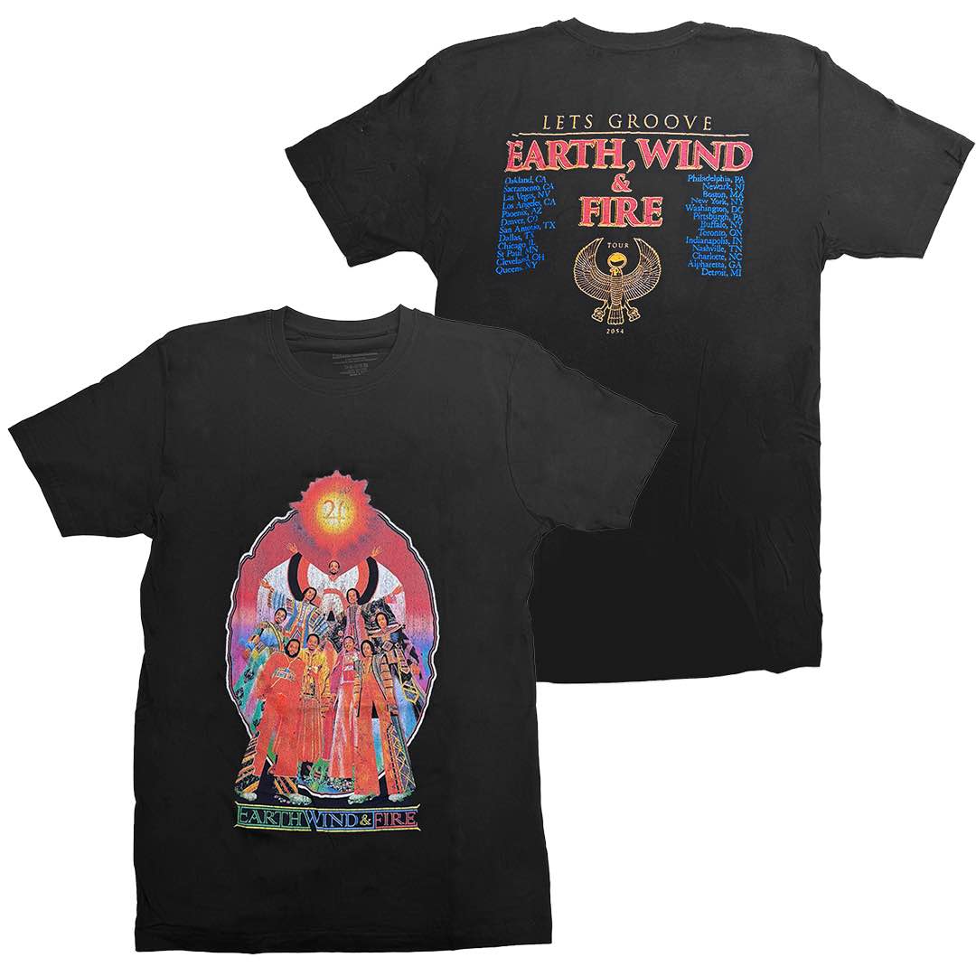 EARTH, WIND & FIRE アース・ウィンド・アンド・ファイアー - Let's Groove / バックプリントあり / Tシャツ / メンズ - PGS